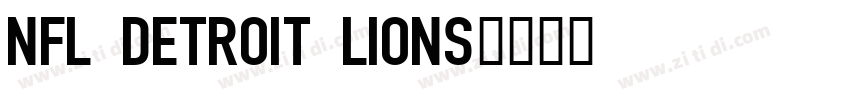NFL Detroit Lions字体转换